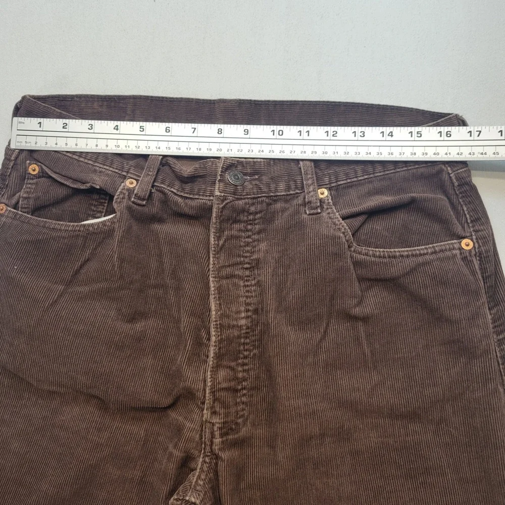 Levi's 551 Corduroy Vintage 90's Pants Mens 36x36 Brown Straight Leg Trouser